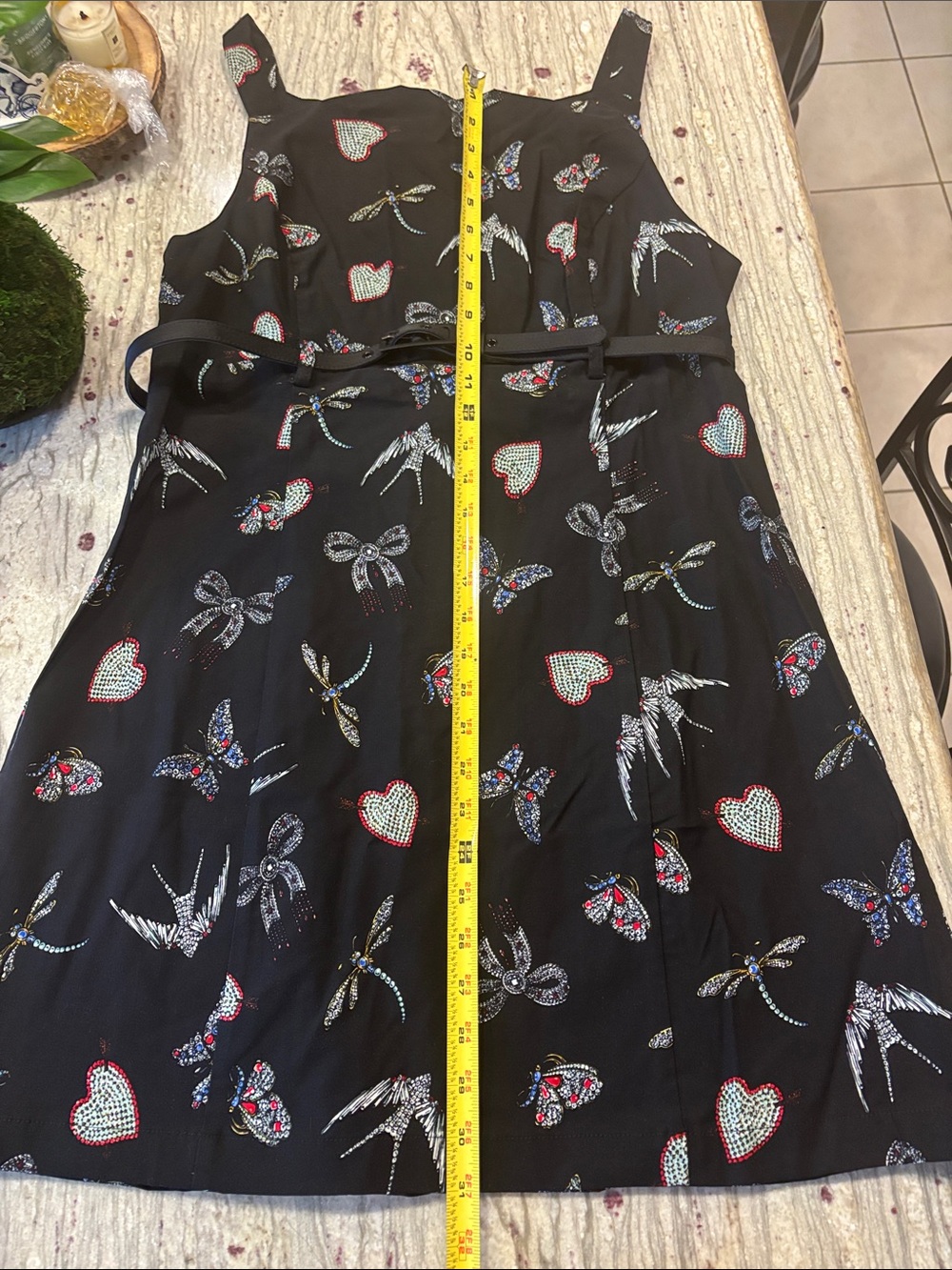 Maeve Black Floral & Butterfly Square-Neck Mini Dress - Picture 7 of 12